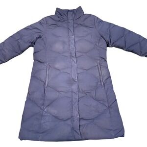 The North Face Metropolis Down Parka Navy Blue Diamond Quilted Puffer Jacket XL